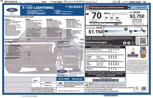 Used 2025 Ford F150 Lightning Lariat AWD/4WD image 29
