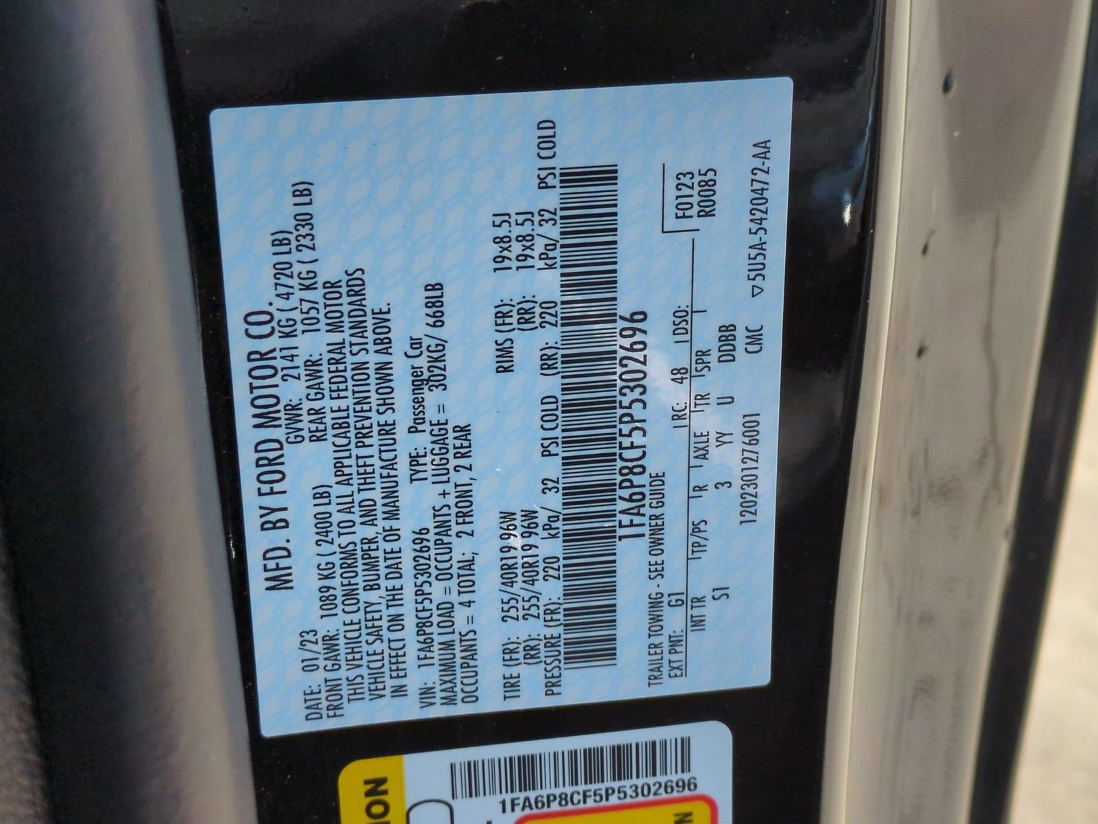 Certified 2023 Ford Mustang GT Premium w/ Equipment Group 401A image 41