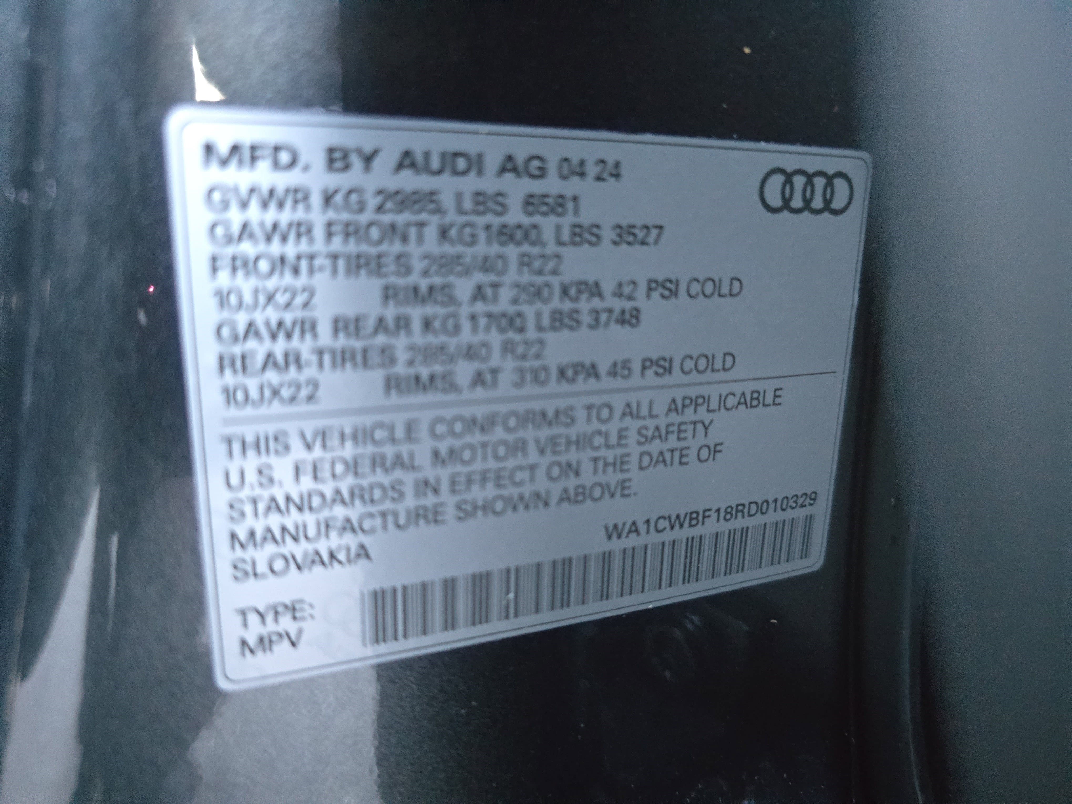 Certified 2024 Audi SQ8 Prestige image 34