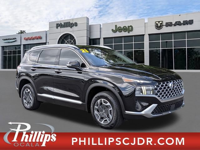 Used 2021 Hyundai Santa Fe Blue