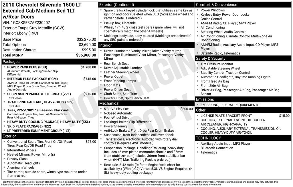 Used 2010 Chevrolet Silverado 1500 LT w/ Power Pack Plus image 27