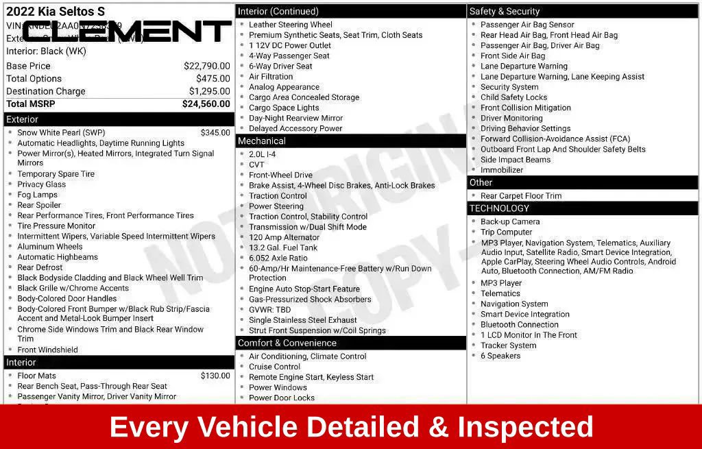 Used 2022 Kia Seltos S FWD image 10