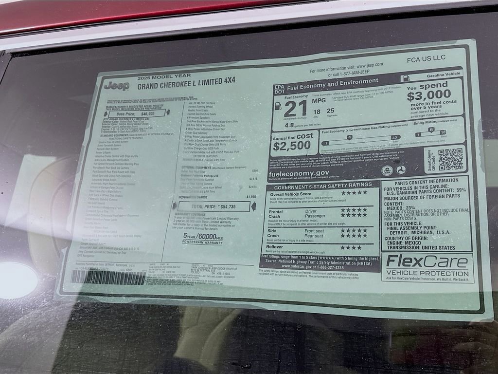 New 2025 Jeep Grand Cherokee L Limited image 13