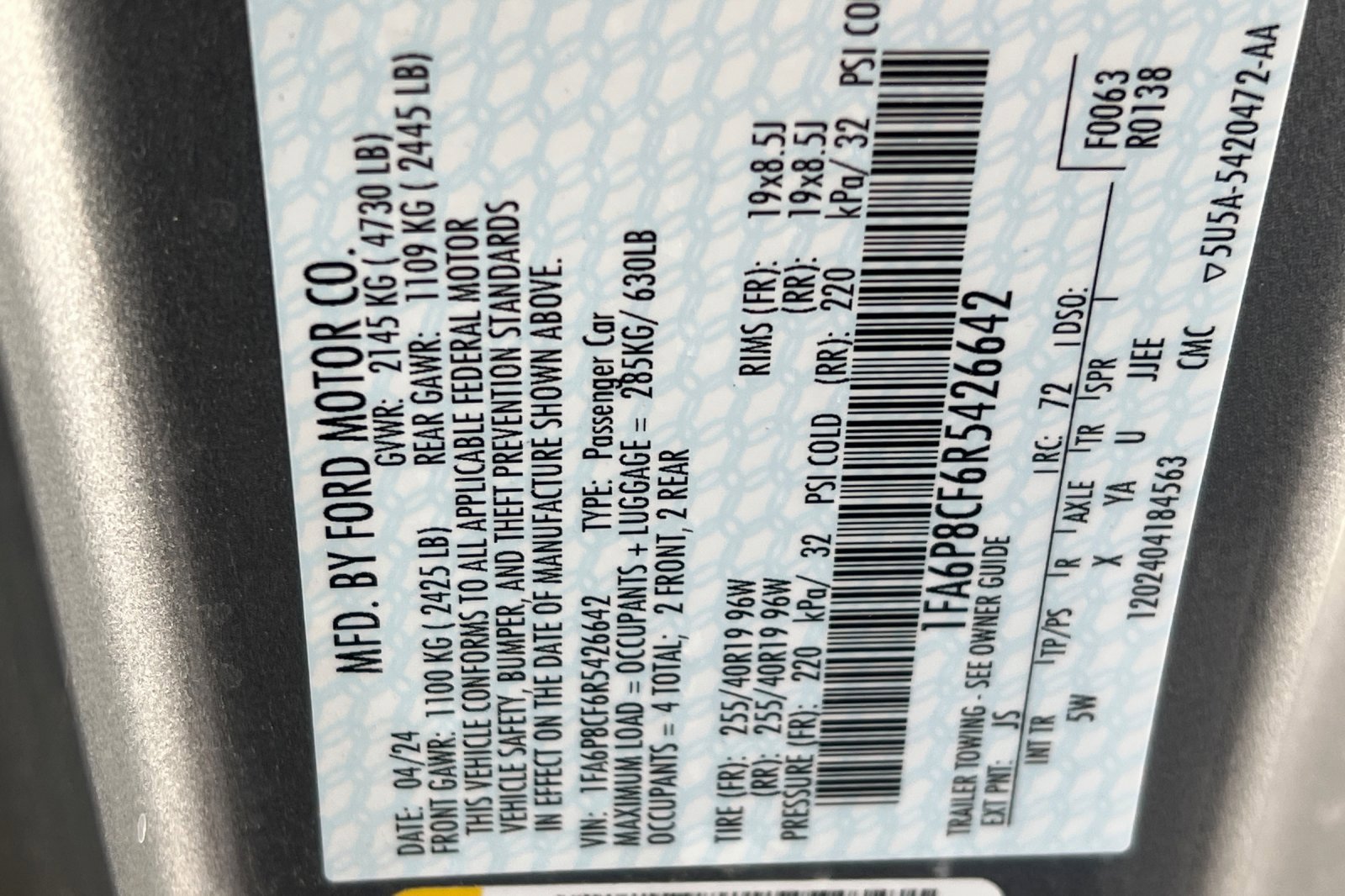 New 2024 Ford Mustang GT Premium image 22