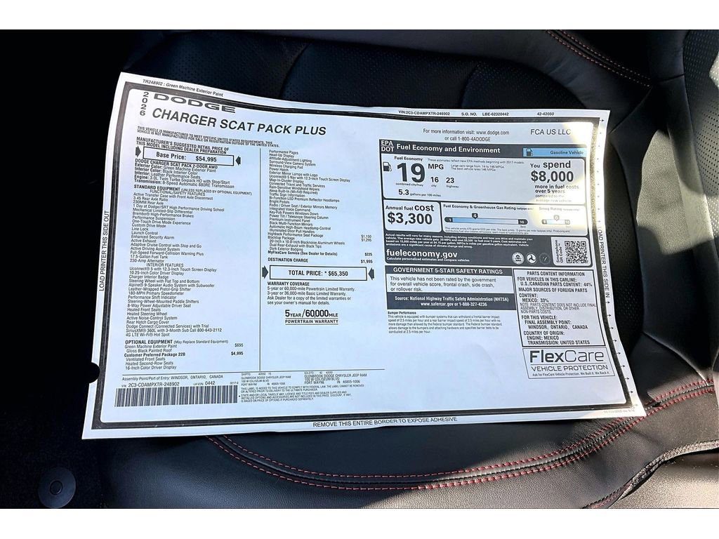New 2026 Dodge Charger Scat Pack AWD/4WD image 15