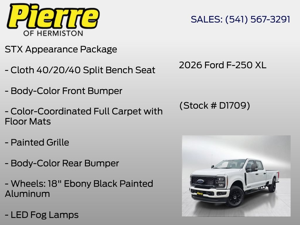 New 2026 Ford F250 XL w/ STX Appearance Package AWD/4WD image 6