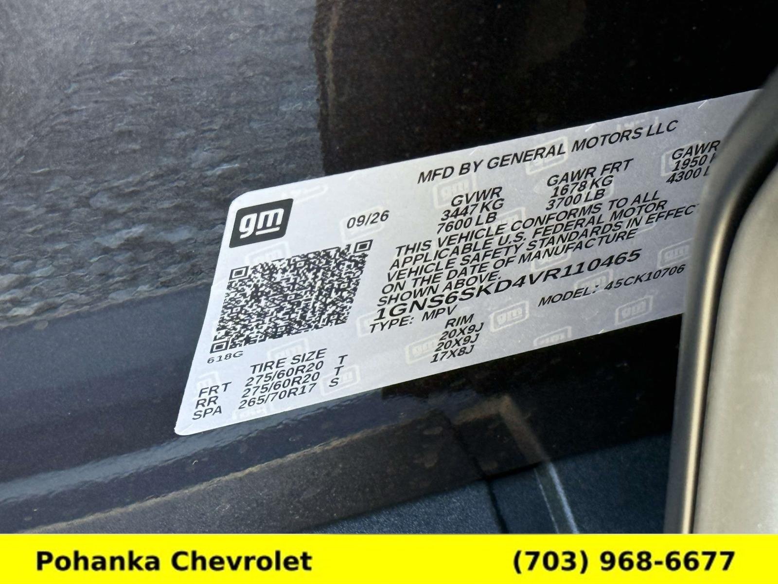 New 2027 Chevrolet Tahoe Premier w/ Advanced Technology Package AWD/4WD image 20
