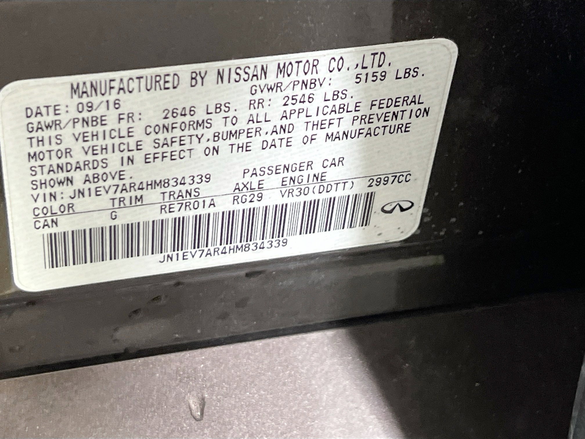 Used 2017 INFINITI Q50 3.0t Premium w/ 3.0T Premium Plus Package image 31