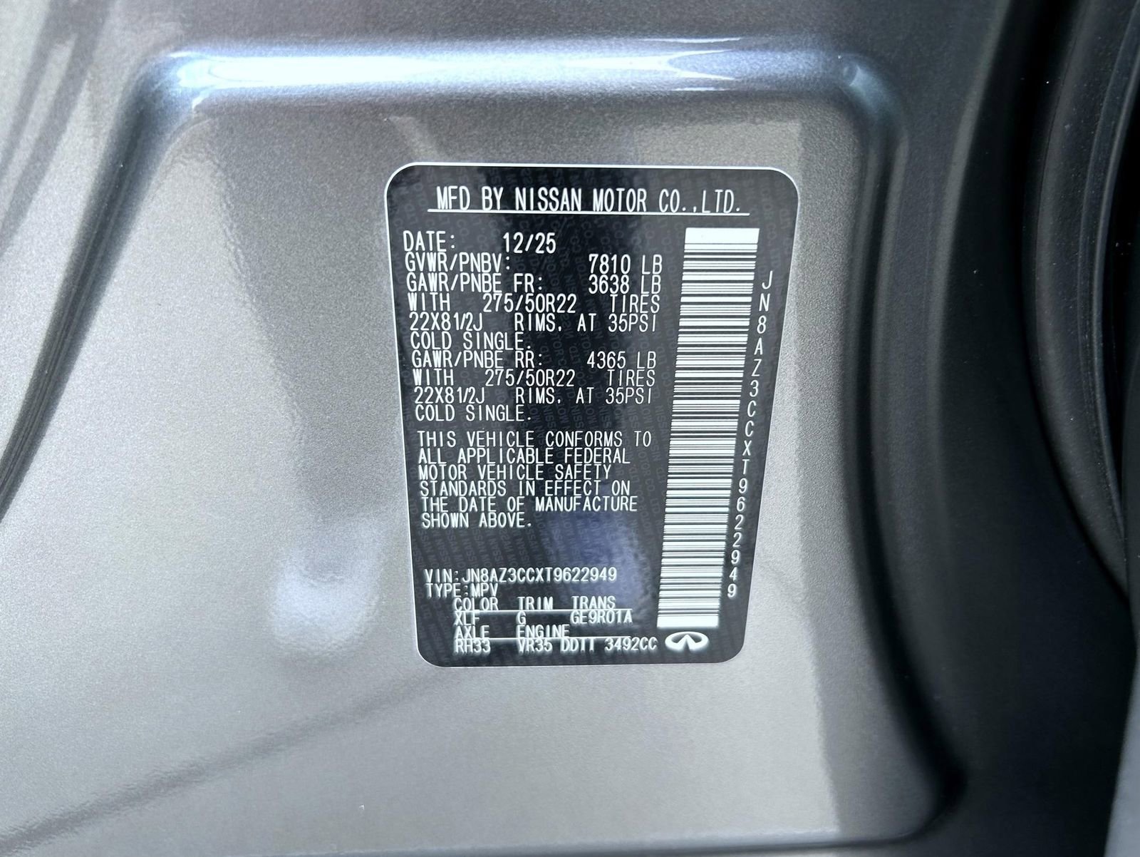 New 2026 INFINITI QX80 Autograph image 27