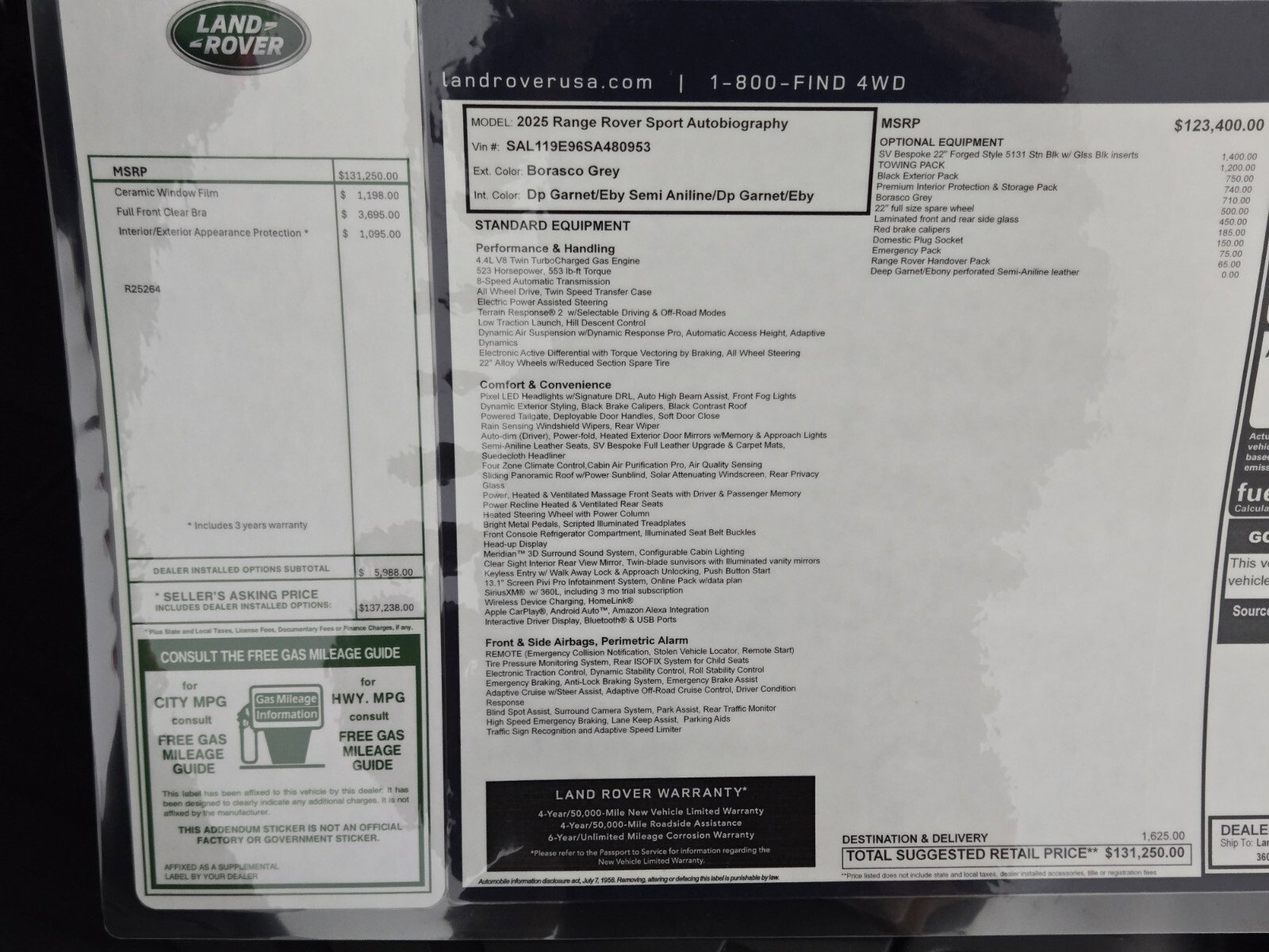 New 2025 Land Rover Range Rover Sport Autobiography image 33