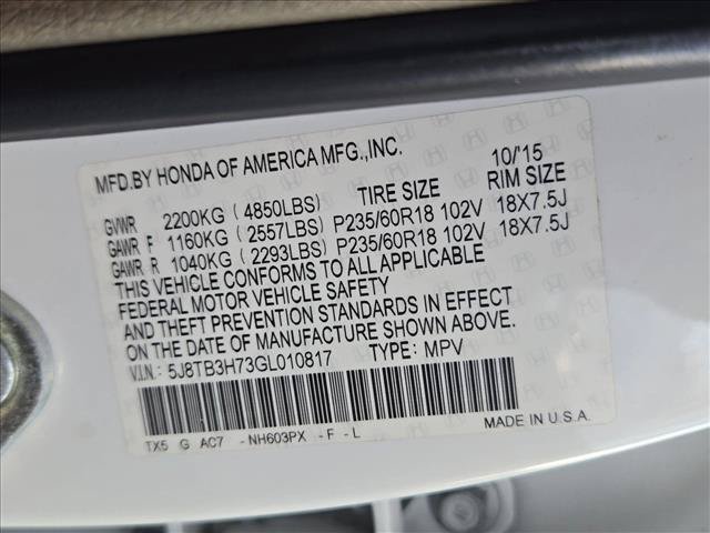 Used 2016 Acura RDX w/ Advance Package FWD image 15