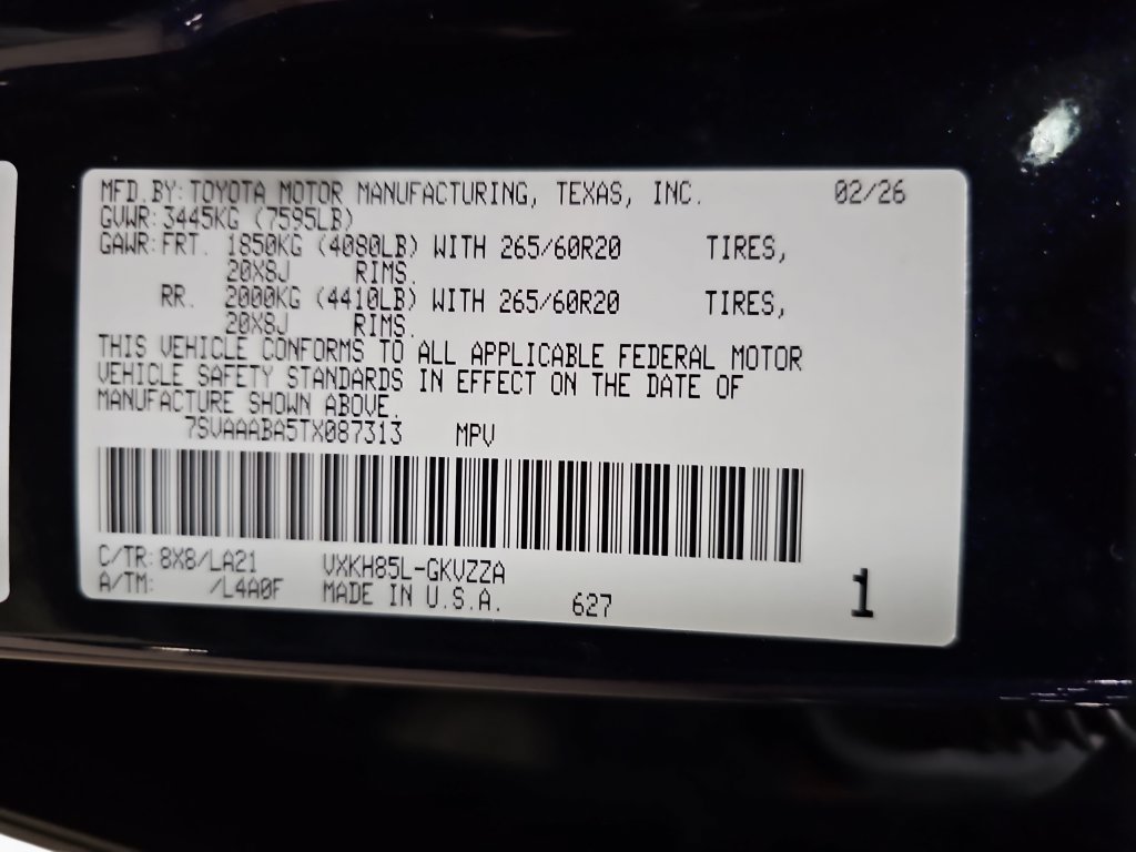 Certified 2026 Toyota Sequoia Platinum AWD/4WD image 25