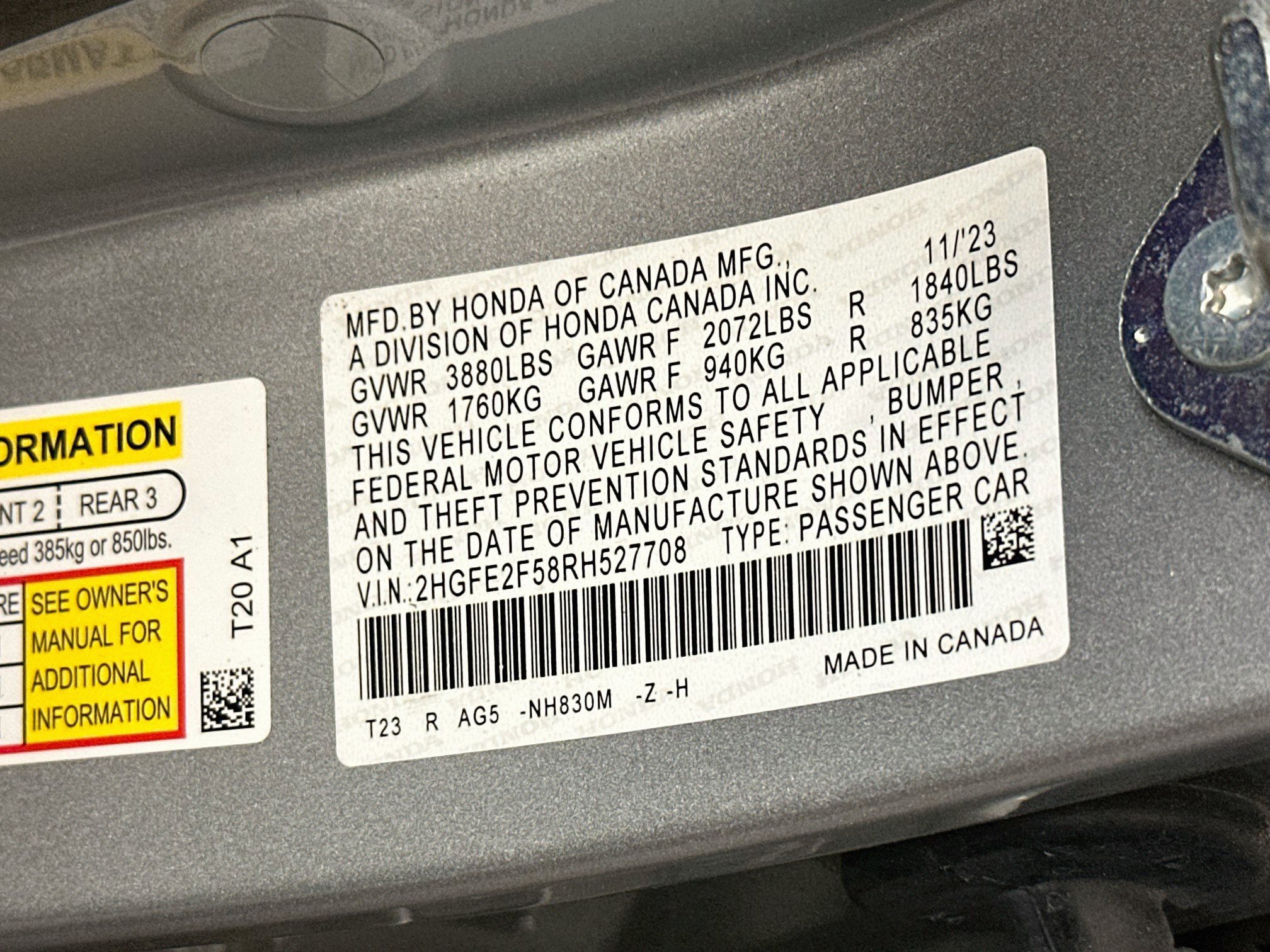 Used 2024 Honda Civic Sport image 12