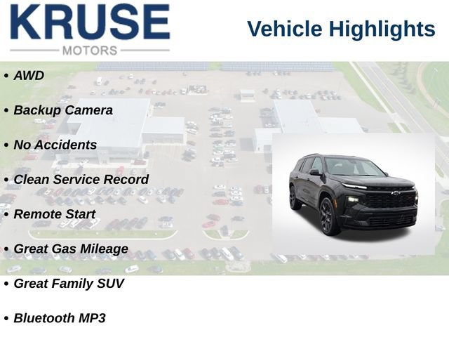 Used 2024 Chevrolet Traverse RS w/ LPO, Floor Liner Package AWD/4WD image 26