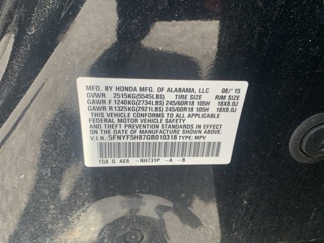 Used 2016 Honda Pilot EX-L image 15