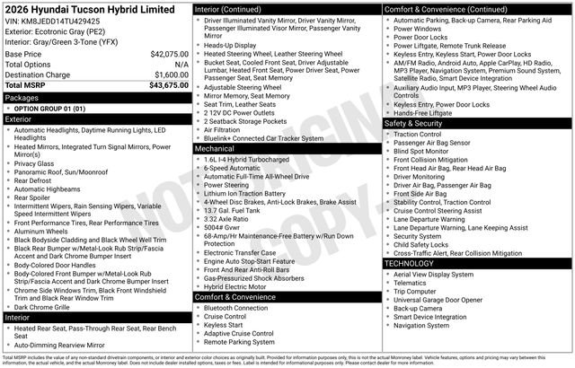 New 2026 Hyundai Tucson Limited image 4