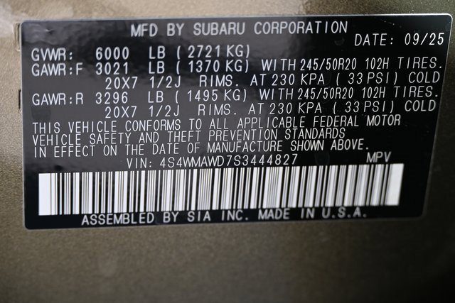 New 2025 Subaru Ascent Bronze Edition image 23