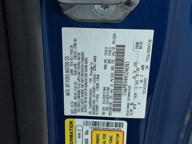 Used 2017 Ford Mustang Premium w/ Pony Package RWD image 21