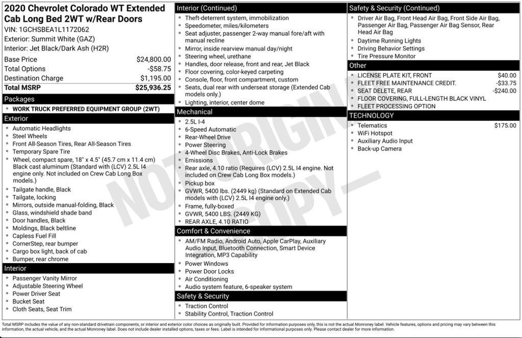 Used 2020 Chevrolet Colorado W/T RWD image 6