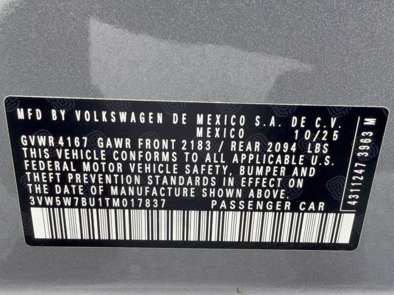 Certified 2026 Volkswagen Jetta S FWD image 31