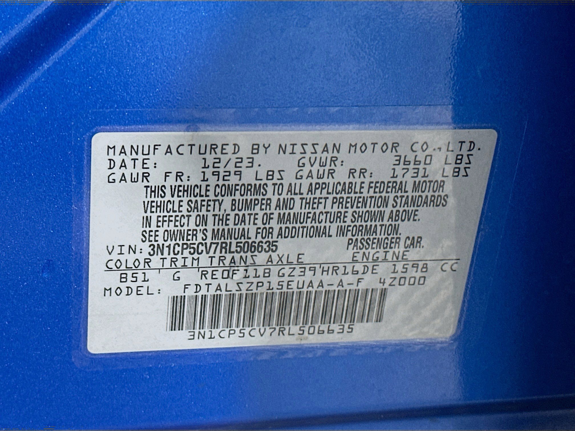 Used 2024 Nissan Kicks SV image 12