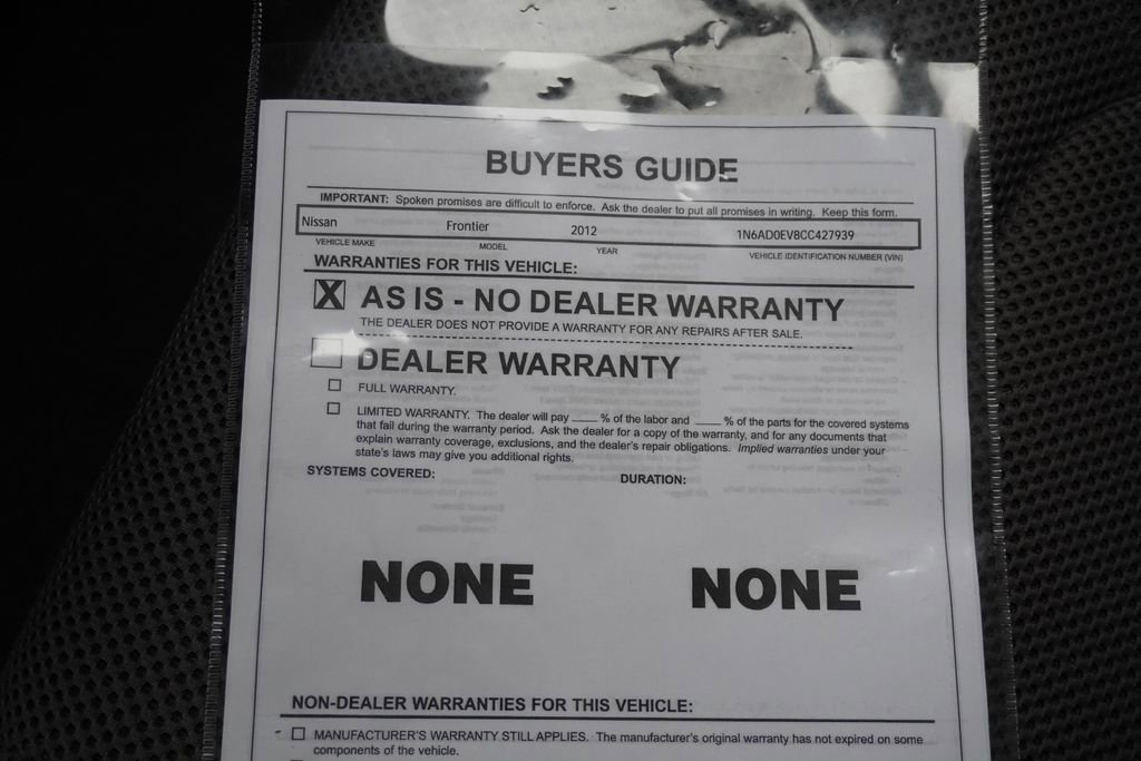 Used 2012 Nissan Frontier SV AWD/4WD image 30