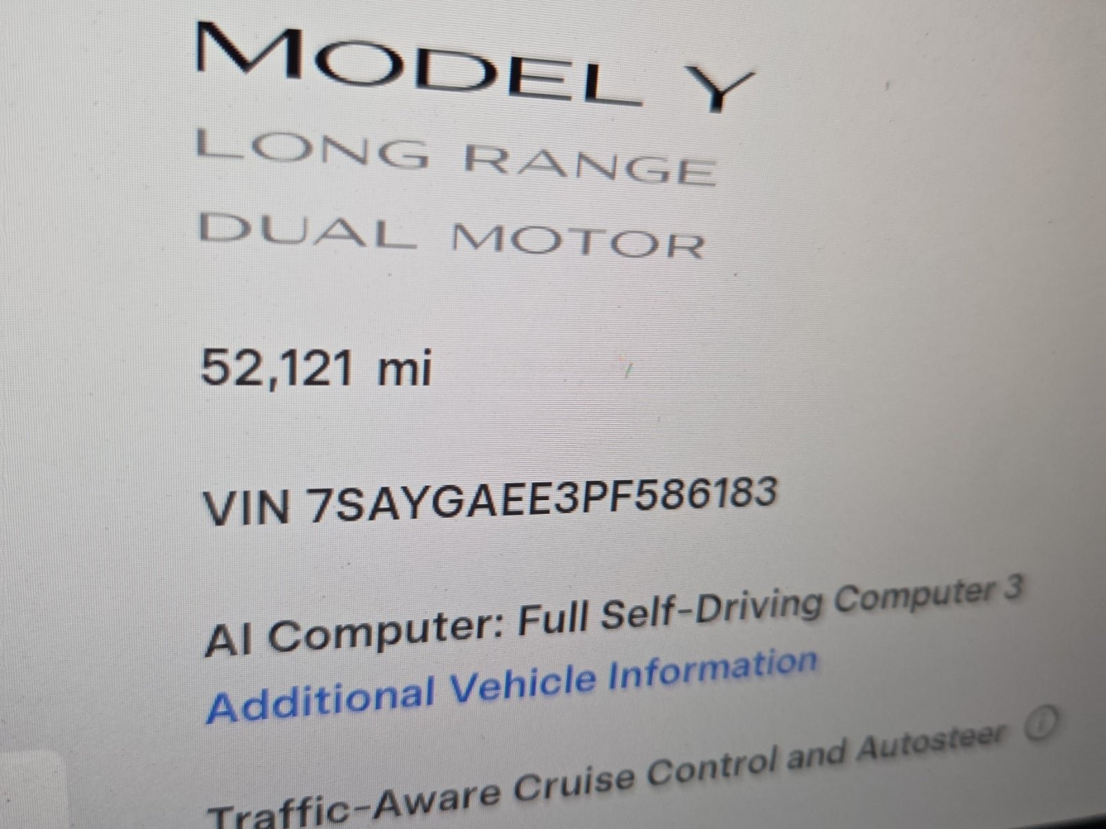 Used 2023 Tesla Model Y Long Range AWD/4WD image 2