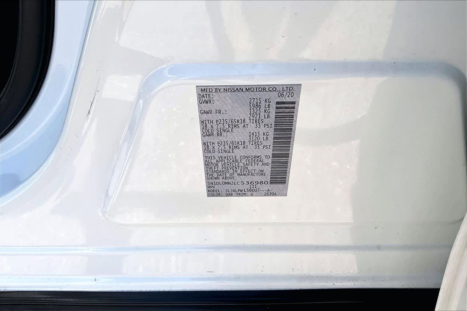 Used 2020 INFINITI QX60 Pure FWD image 34
