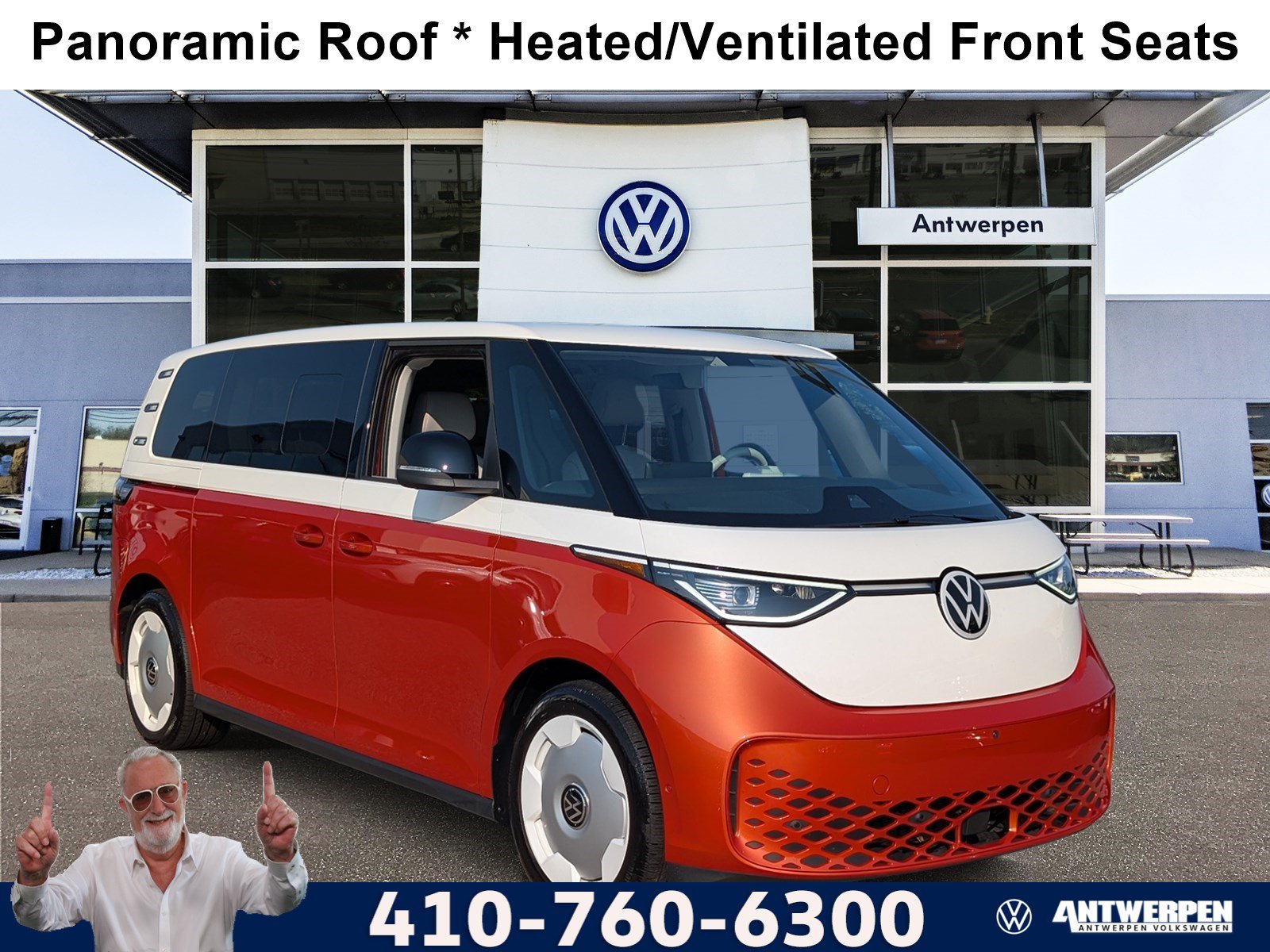 Used 2025 Volkswagen ID. Buzz Pro S Plus w/ Cupholders Package RWD image 1