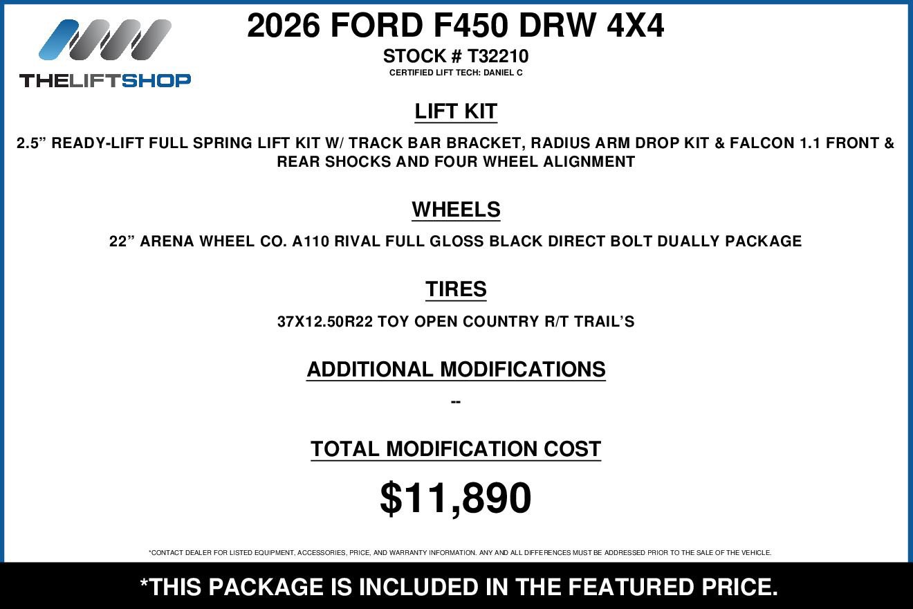 Used 2026 Ford F450 XLT w/ FX4 Off-Road Package AWD/4WD image 2