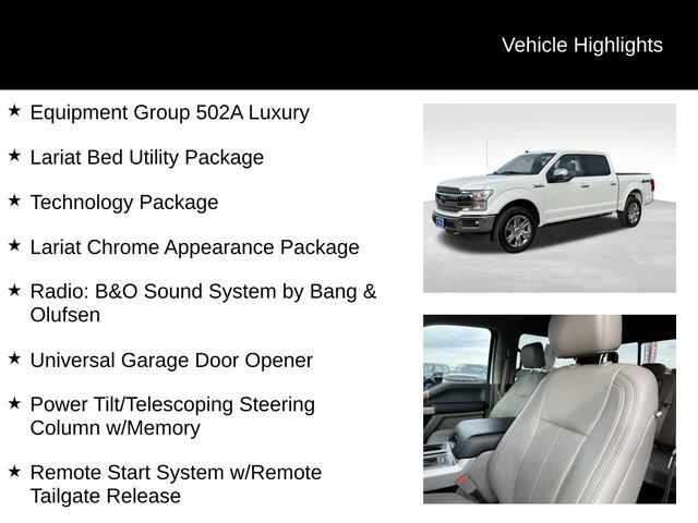 Certified 2020 Ford F150 Lariat w/ Equipment Group 502A Luxury image 8
