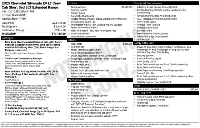 New 2025 Chevrolet Silverado EV LT image 4