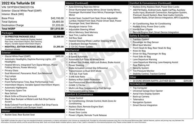 Used 2022 Kia Telluride SX w/ SX Prestige Package image 10