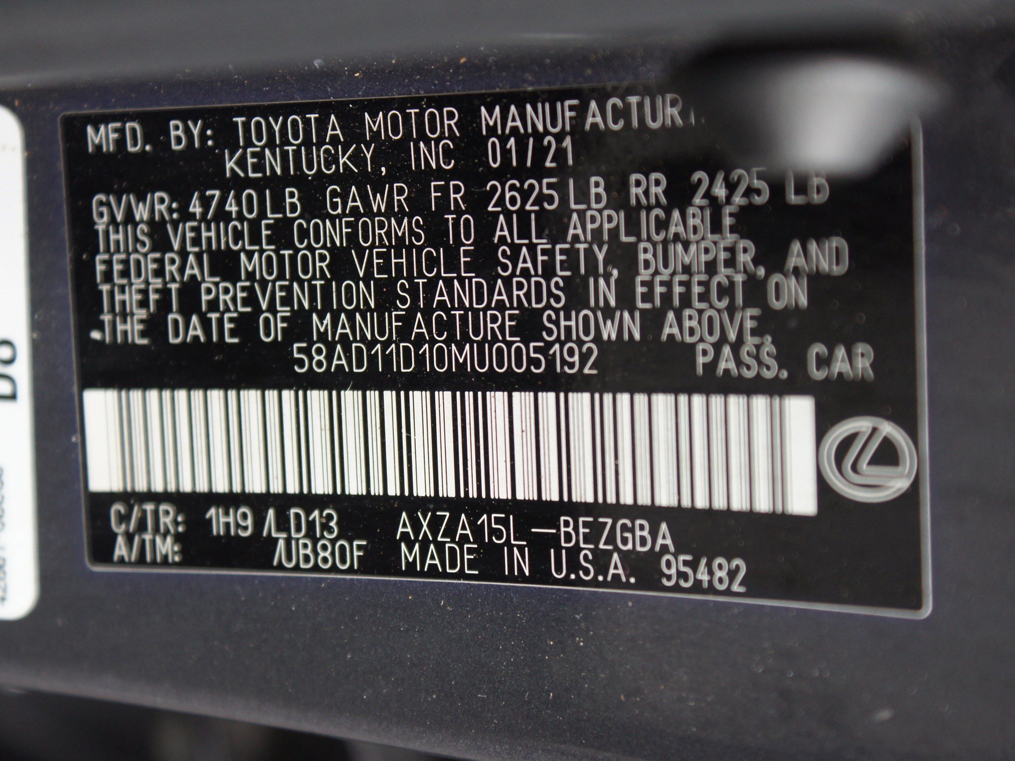 Used 2021 Lexus ES 250 w/ Premium Package AWD/4WD image 26