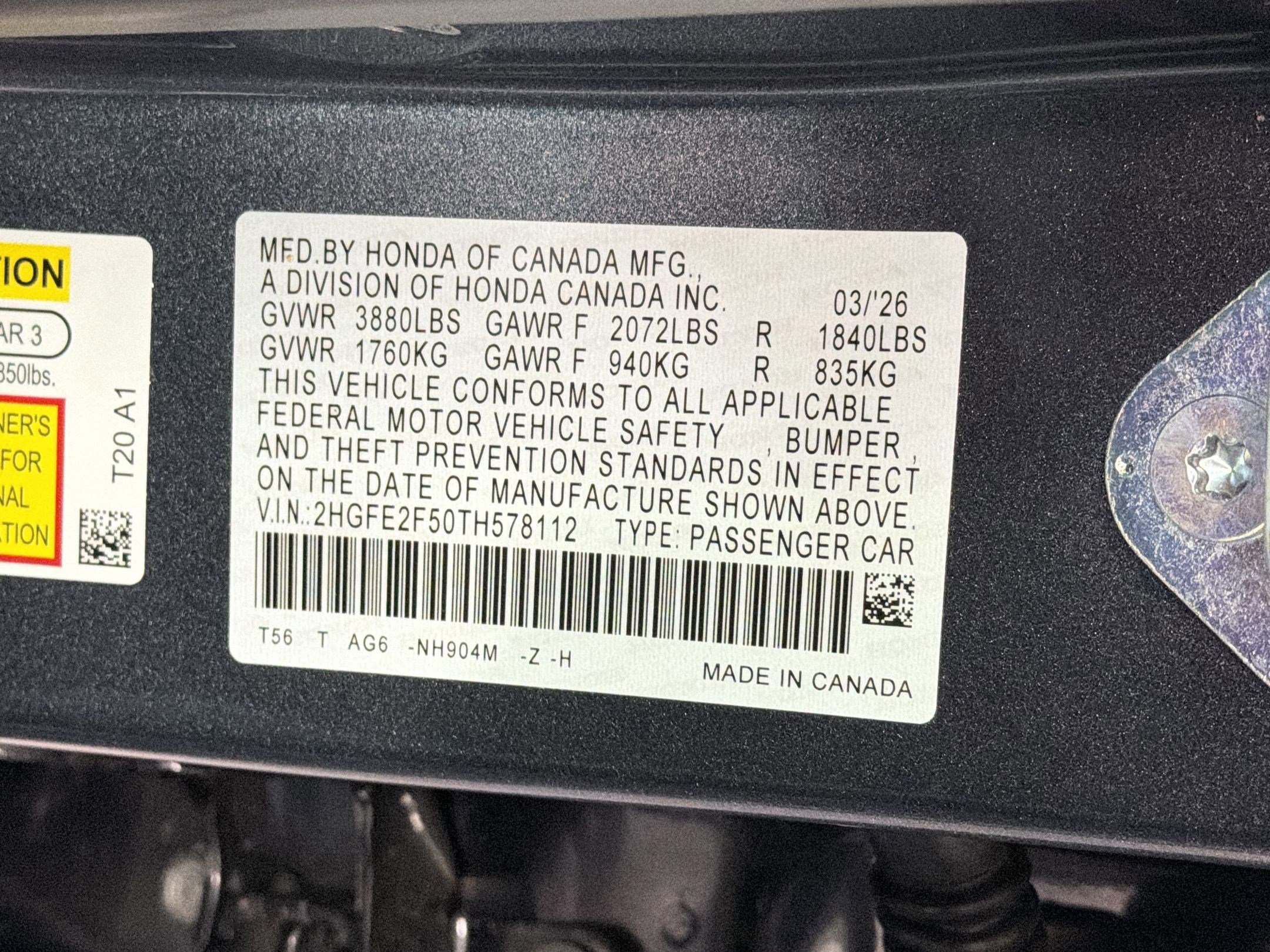 New 2026 Honda Civic Sport image 20