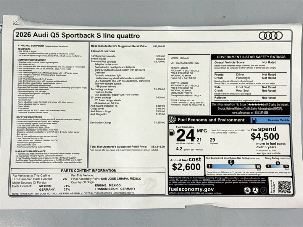 Used 2026 Audi Q5 Premium Plus w/ Premium Plus AWD/4WD image 9