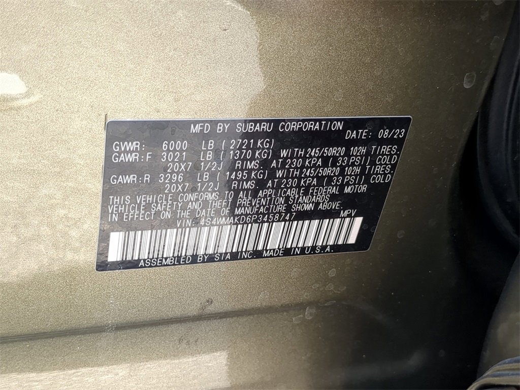 Certified 2023 Subaru Ascent Onyx Edition Limited image 38