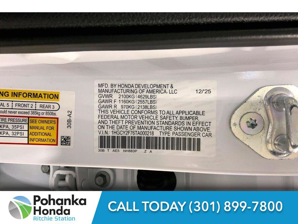 New 2026 Honda Accord Hybrid Sport-L FWD image 21