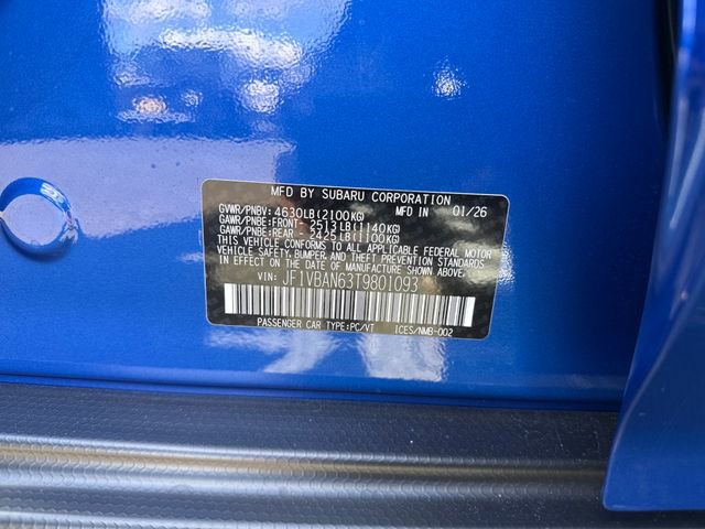 New 2026 Subaru WRX Limited image 19