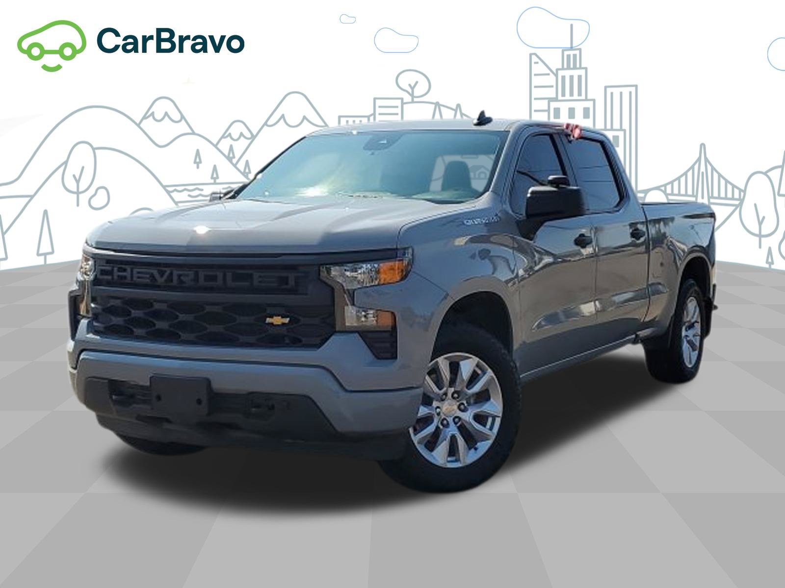Certified 2024 Chevrolet Silverado 1500 Custom AWD/4WD image 1