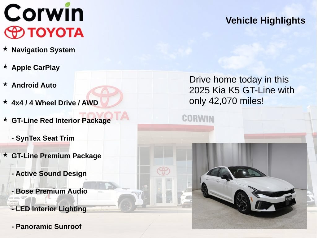 Used 2025 Kia K5 GT-Line w/ GT-Line Premium Package AWD/4WD image 7