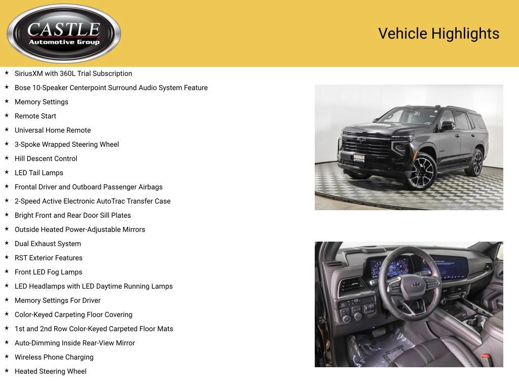 Used 2025 Chevrolet Tahoe RST w/ Comfort Package AWD/4WD image 12