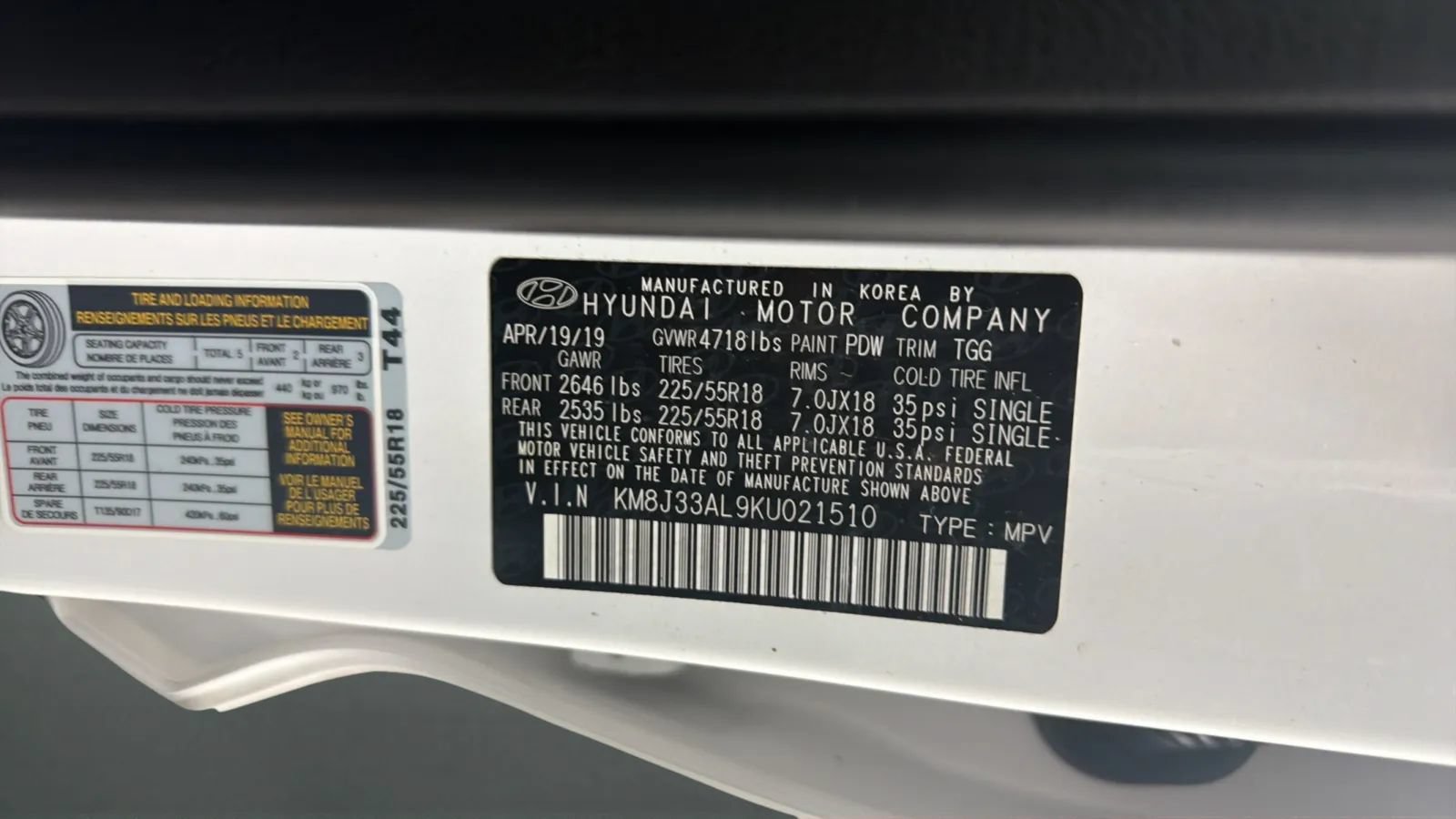 Used 2019 Hyundai Tucson SEL w/ Cargo Package FWD image 25