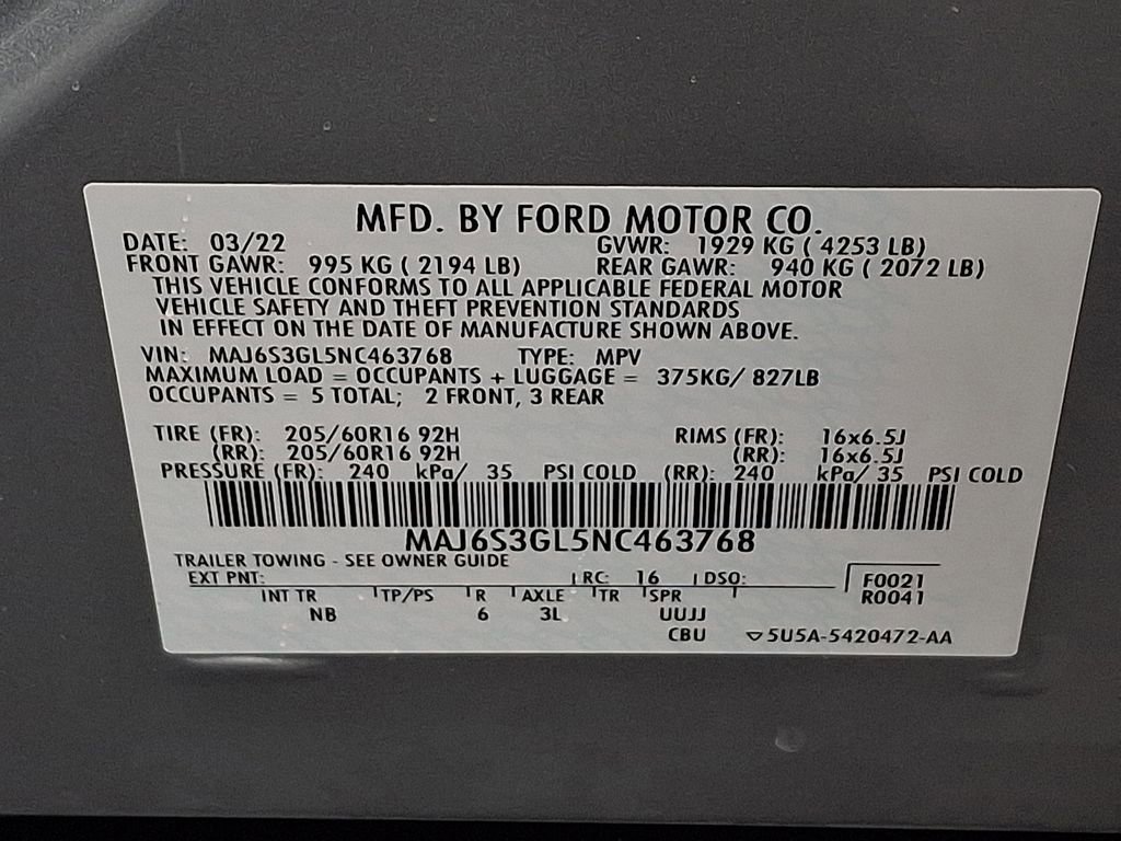 Certified 2022 Ford EcoSport SE w/ SE Convenience Package AWD/4WD image 25