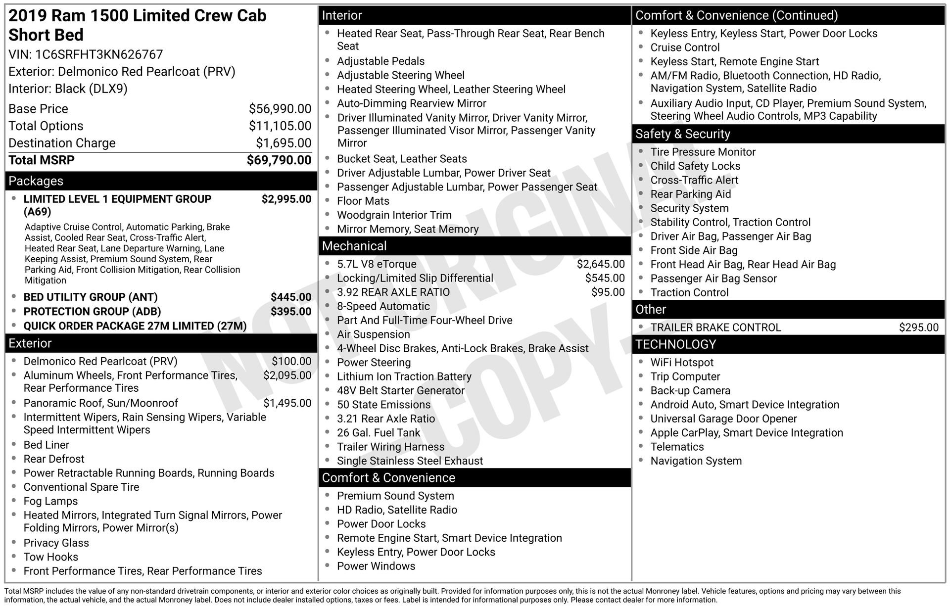 Used 2019 RAM 1500 Limited AWD/4WD image 45