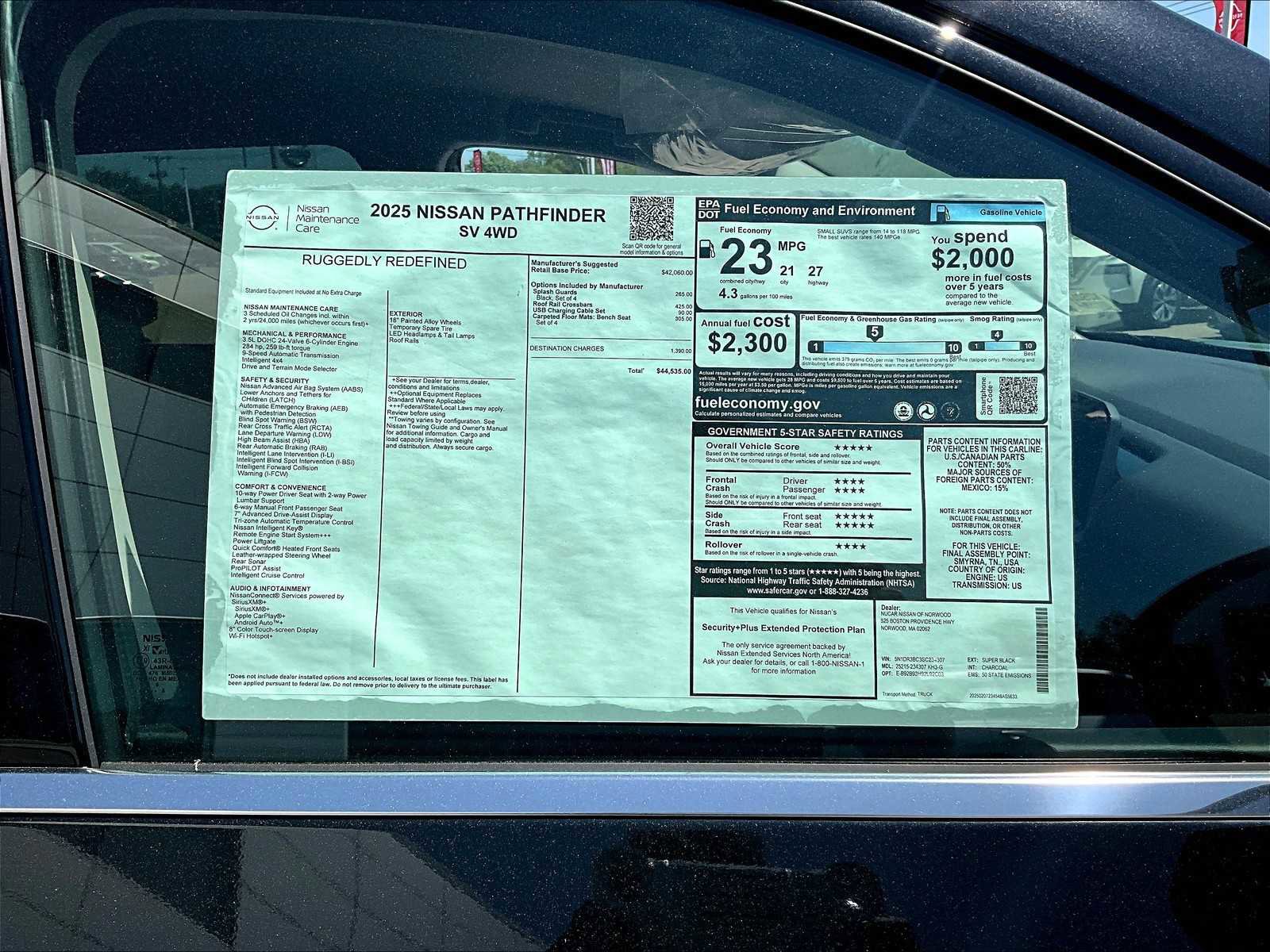 New 2025 Nissan Pathfinder SV image 17