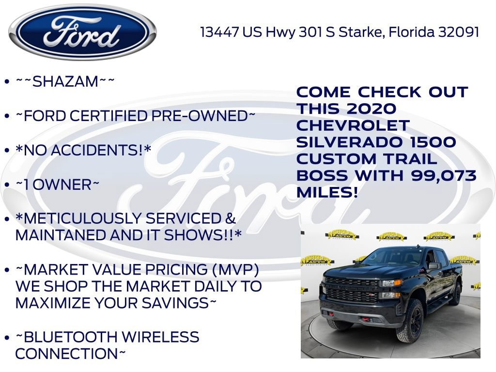 Used 2020 Chevrolet Silverado 1500 Custom Trail Boss w/ Custom Convenience Package AWD/4WD image 6