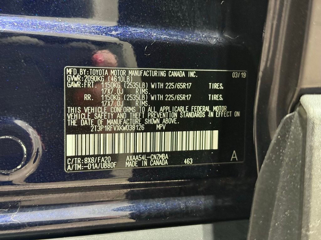 Certified 2019 Toyota RAV4 XLE w/ Convenience Package image 32