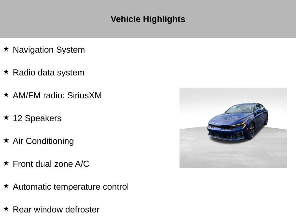 Certified 2025 Kia K5 EX FWD image 19