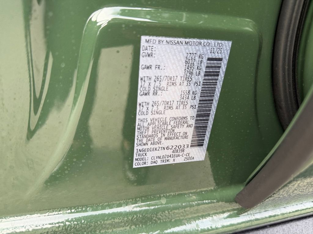 New 2026 Nissan Frontier PRO-4X w/ Pro-4x Convenience Package image 38